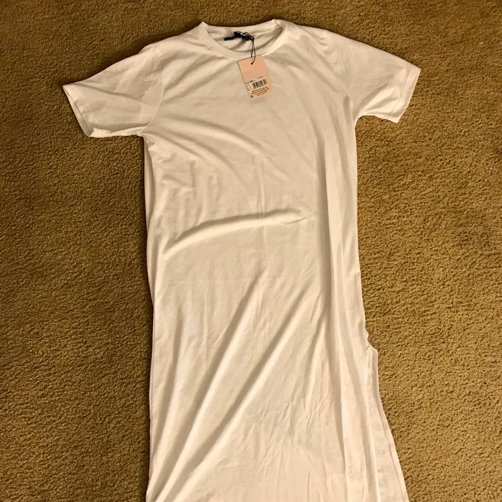 White t shirt dress from Missguided. New w/ tags